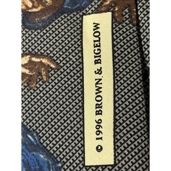 Norman Rockwell Football Brown & Bigelow Novelty Silk Necktie 56” - Picture 3 of 6